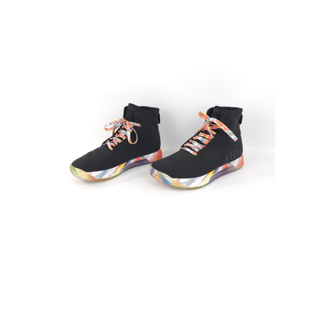 NO BULL Super Fabric Trainer High Top M 9.5 US W11 Black Wild Athletic Gym Shoes